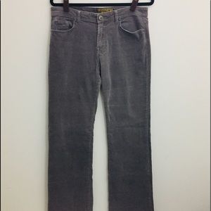 Frilli Exchange Gray Stretchy Fabric Fine Corduroy Boot Cut Jeans Size 7/8